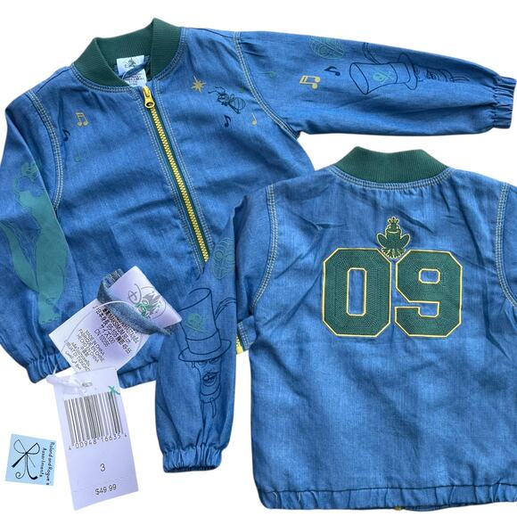 Disney The Princess and the Frog Tiana Lightweight Jacket Kids Sz 3 NWT - Picture 1 of 6